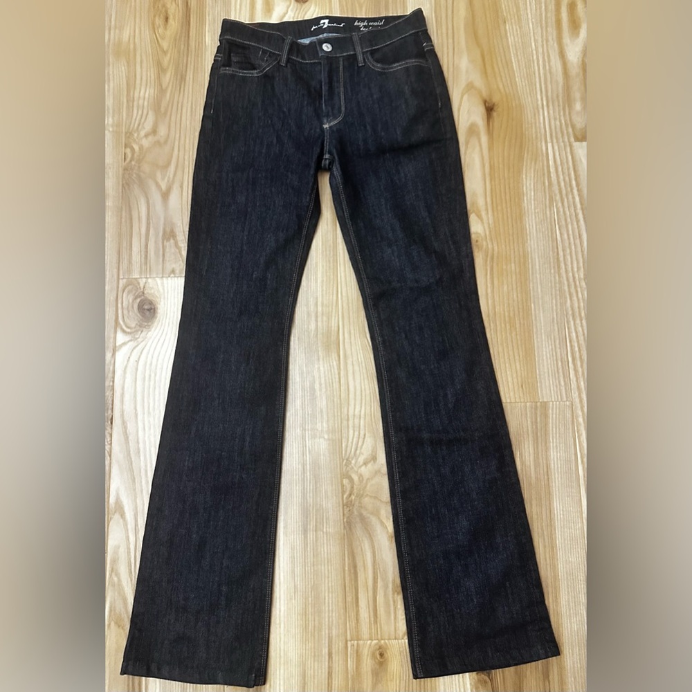 7 For All Mankind Dark Wash High Rise Bootcut
